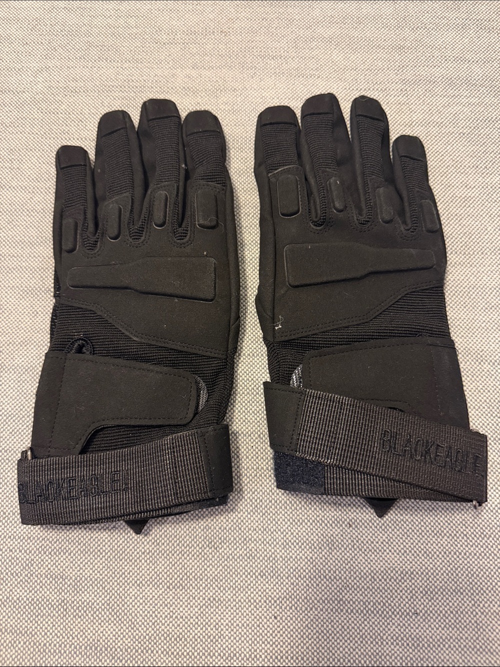 Black Tactical Work or sport (bike) Gloves -solid grip not insulated